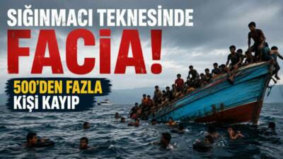 Myanmar açıklarında Rohingya sığınmacıları taşıyan iki teknenin batmasının ardından 500'den