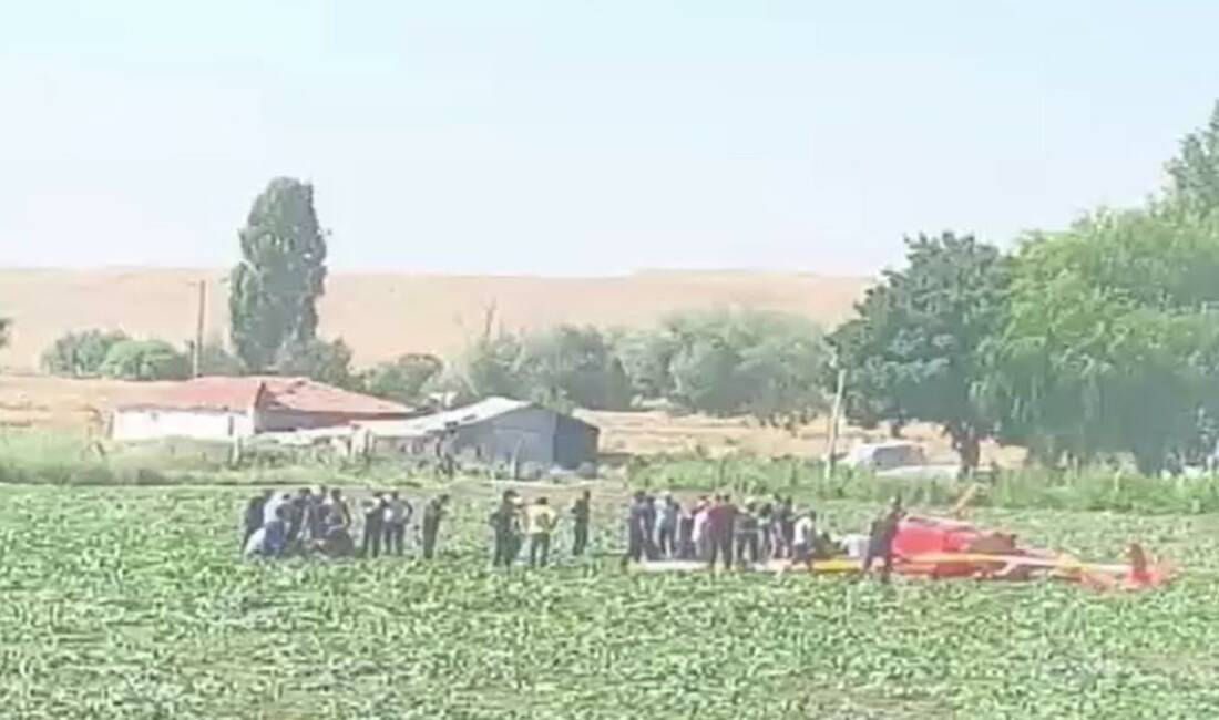 Ankara Temelli’de R44 tipi bir eğitim helikopterinin düşmesi sonucu 2