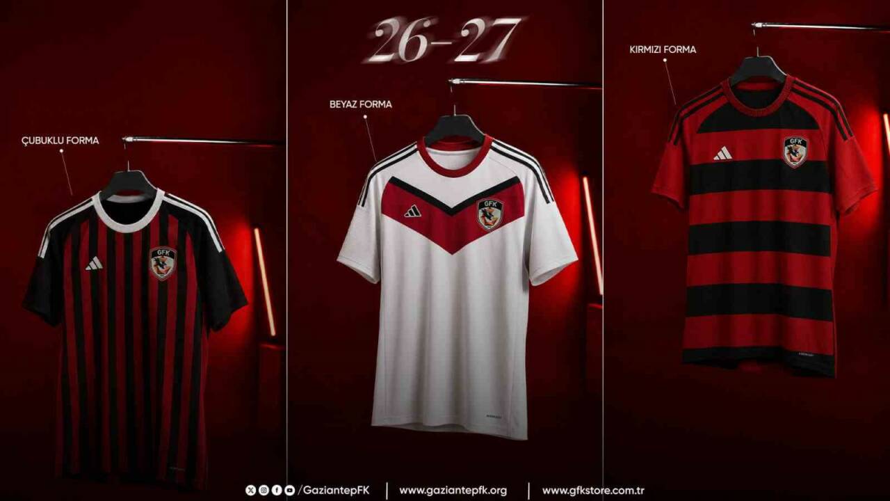 Gaziantep Futbol Kulübü, yeni sezonda giyeceği formaları tanıttı.