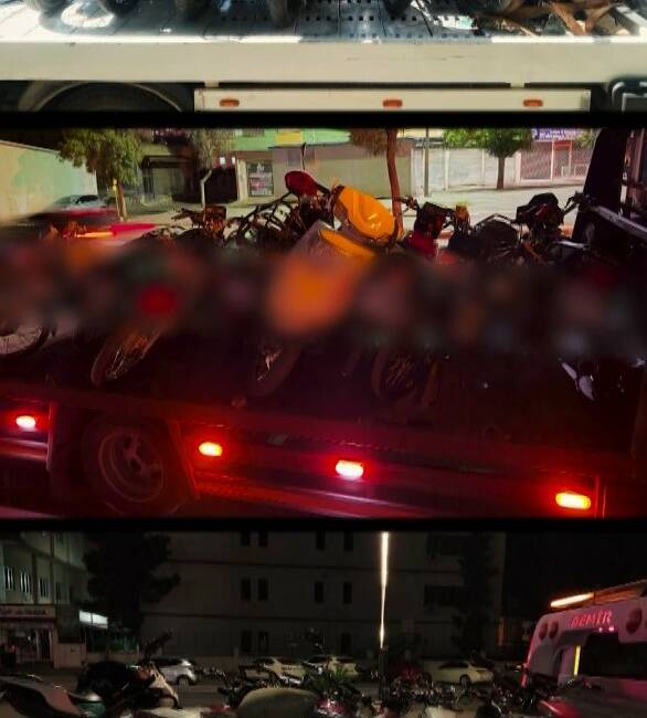 Gaziantep’teki denetimlerde kural ihlali yapan 867 motosikletliye toplam 11 milyon