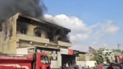 Gaziantep’te bir iş yerinde çıkan yangın itfaiye ekiplerince söndürüldü, iş