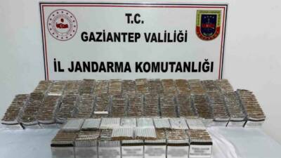 Gaziantep’te jandarma ekipleri tarafından kaçakçılıkla mücadeleye yönelik yapılan operasyonlarda 3