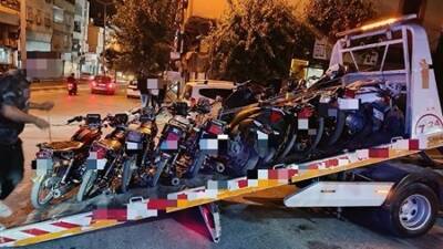 Gaziantep’te gerçekleştirilen motosiklet denetimlerinde kurallara uymayan 208 sürücüye toplam 3