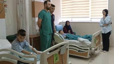 Adıyaman Gölbaşı Devlet Hastanesi’nin organize ettiği sünnet şöleninde 60 çocuk