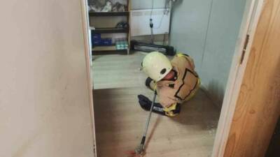 Adıyaman’ın Gölbaşı ilçesinde bir iş yerine giren yılan, çalışanlar arasında