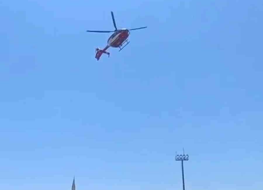 Mardin’in Nusaybin ilçesinde hipotermi tedavisi gören bebek tedavi için ambulans