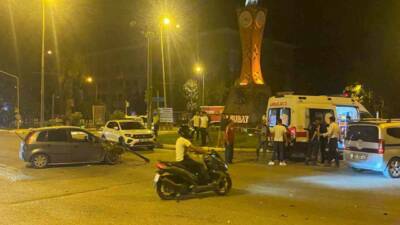 Adıyaman’da iki otomobilin çarpışması sonucu meydana gelen kazada 1 kişi