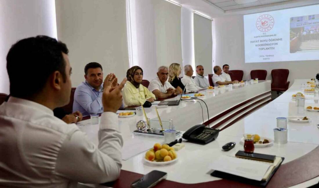 Adıyaman’ın Kahta ilçesinde, hayat boyu öğrenme koordinasyon toplantısı, Kaymakam Muhammed