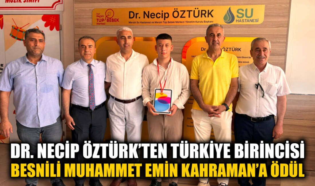 Besni Dr. Necip Öztürk Ortaokulu 8. sınıf öğrencisi Muhammet Emin