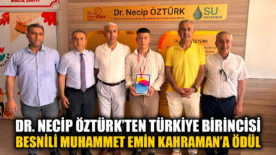 Besni Dr. Necip Öztürk Ortaokulu 8. sınıf öğrencisi Muhammet Emin
