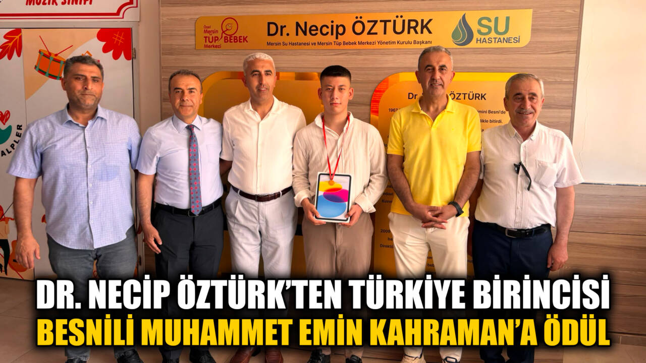 Besni Dr. Necip Öztürk Ortaokulu 8. sınıf öğrencisi Muhammet Emin