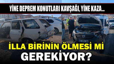 Besni'de kısa süre önce yaralanmalı kazanın yaşandığı Deprem Konutları Kavşağı'nda