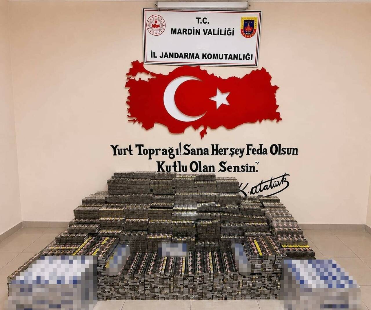 Mardin’de düzenlenen operasyonlarda piyasa değeri 5 milyon TL olan kaçak