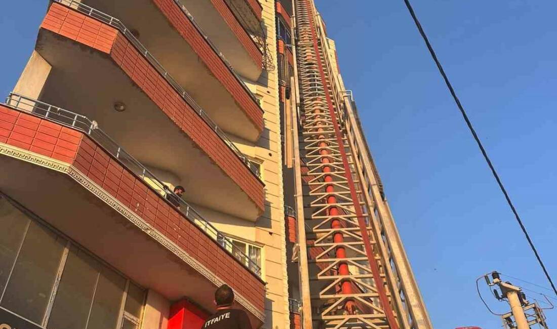 Mardin’in Kızıltepe ilçesinde 7 katlı apartmanın son katındaki dairede çıkan