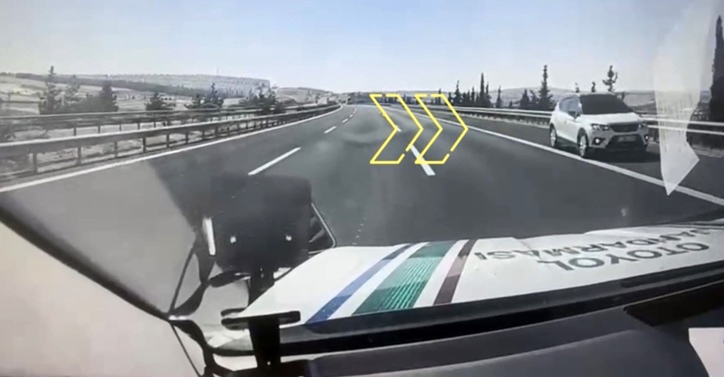 Gaziantep’te otoyolda ters yönde ilerleyen aracın sürücüsüne 90 bin TL
