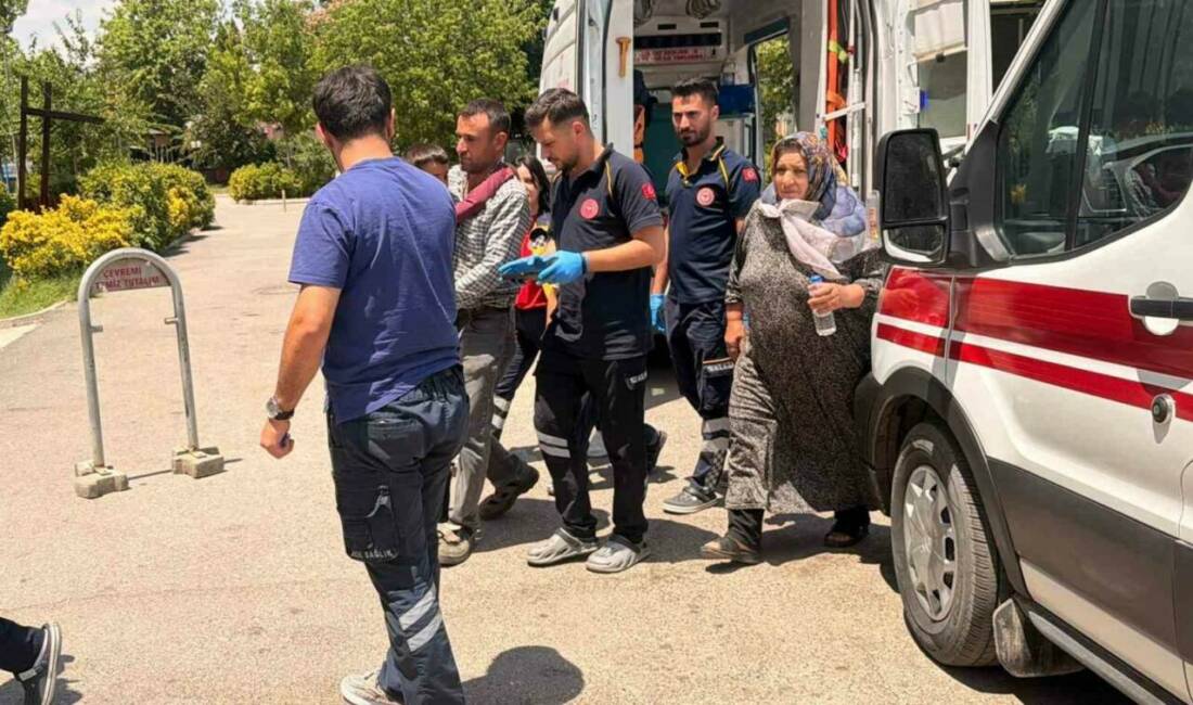 Adıyaman’ın Kahta ilçesinde sürücüsünün direksiyon hakimiyetini kaybettiği otomobilin takla atması