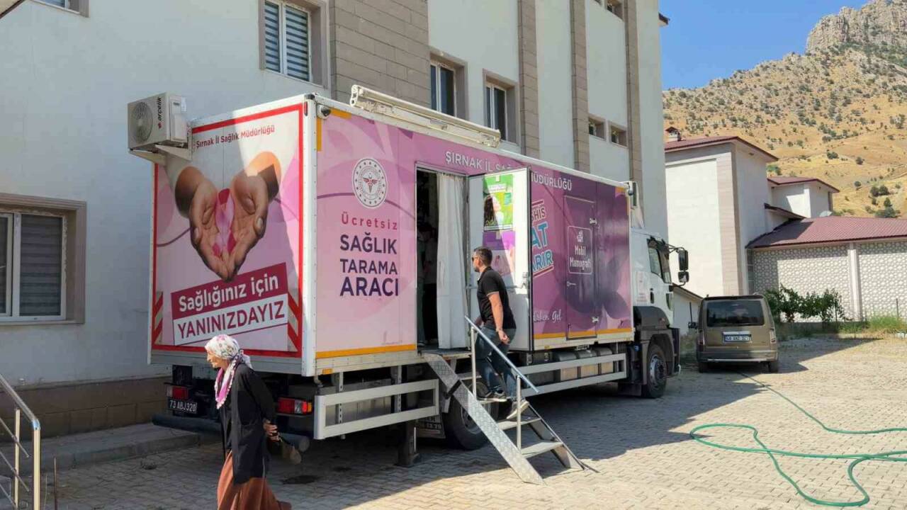 Uludere’de mobil KETEM aracı hizmete başladı