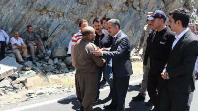 Şırnak’ın Beytüşşebap ilçesinde balık tutarken Habur Çayı’na düşen ve akıntıya