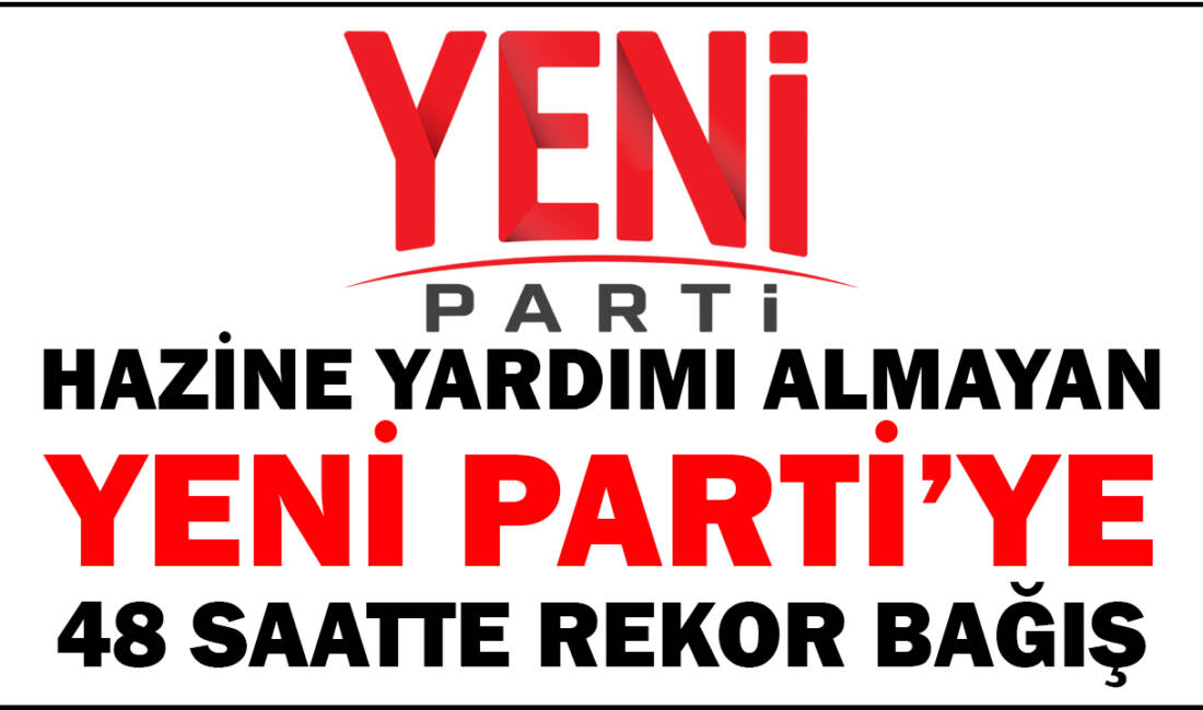 YENİ Parti’nin başlattığı dayanışma kampanyasına ilk 48 saat içerisinde 85