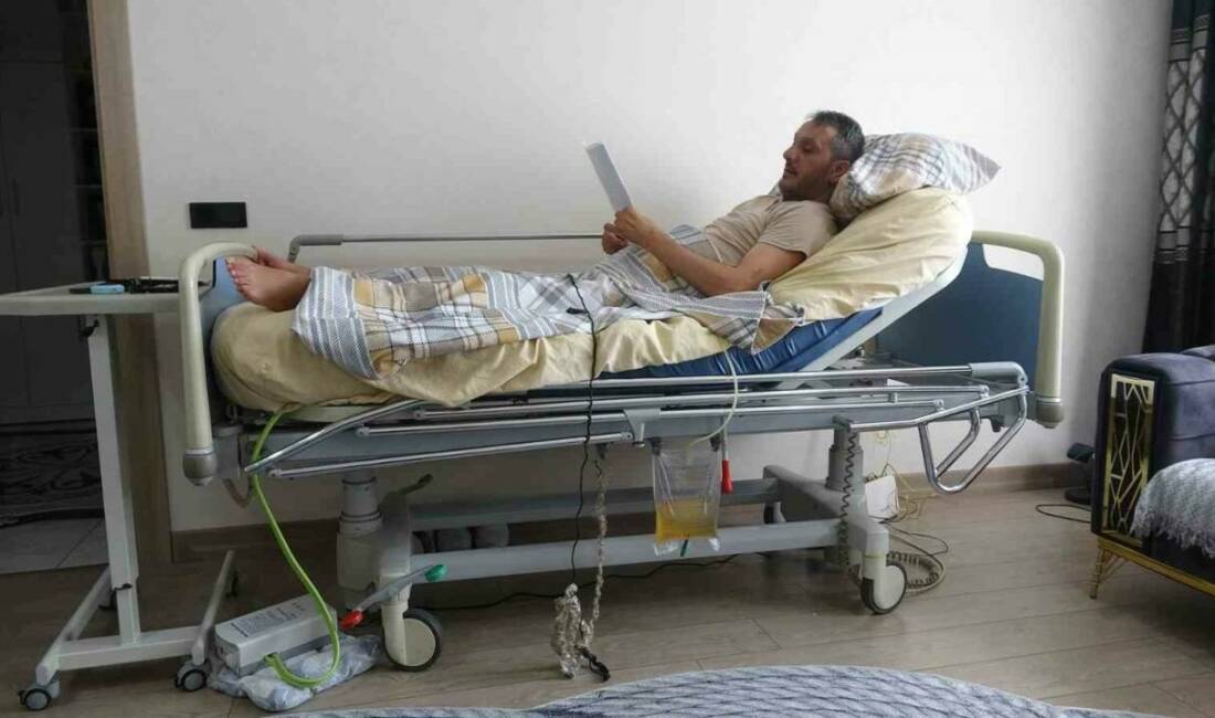 Kilis’te boyun fıtığı ameliyatı sonrası felç kalan 46 yaşındaki Mehmet