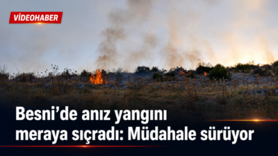 Adıyaman’ın Besni ilçesine bağlı Kutluca Köyü’nde henüz bilinmeyen nedenle çıkan