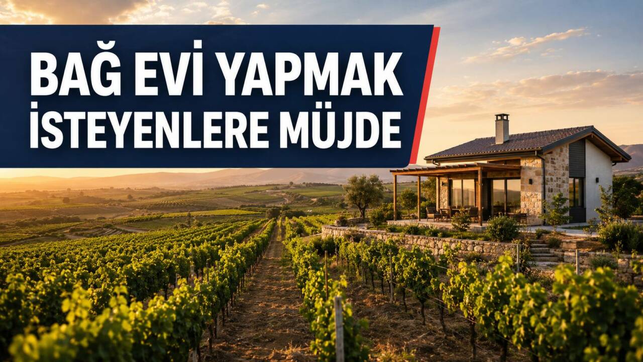 Tarım arazilerinin kullanımına ilişkin yönetmelikte değişiklik yapıldı. Bağ evi kurulmasına