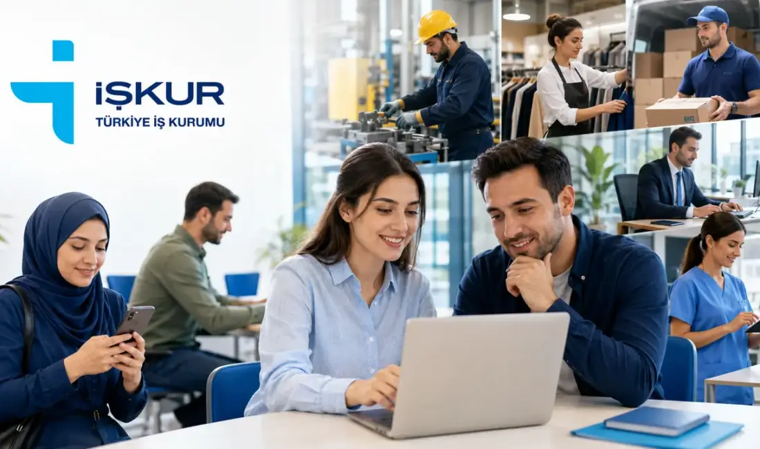 Türkiye İş Kurumunun (İŞKUR) açık iş ilanları ekranında Türkiye genelindeki