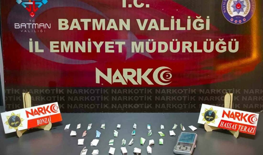 Batman’da uyuşturucu madde ticareti yapan şahıslar ile aranan şüphelilere yönelik