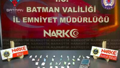Batman’da uyuşturucu madde ticareti yapan şahıslar ile aranan şüphelilere yönelik