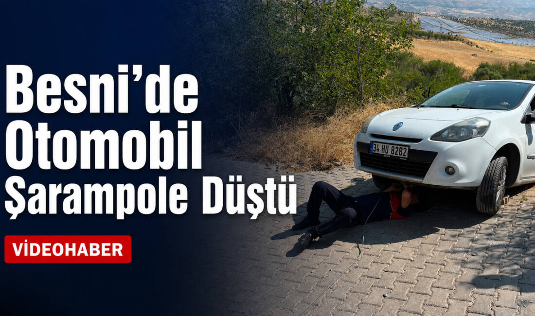 Besni’de Otomobil Şarampole Girdi Adıyaman’ın Besni ilçesinde kontrolden çıkarak şarampole düşen otomobil, itfaiye ekiplerinin