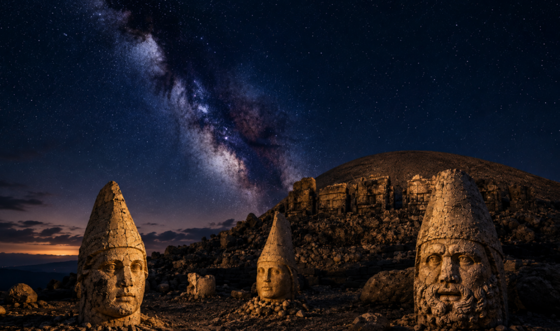 Gündüz binlerce yıllık Kommagene heykelleri ve Göbeklitepe'nin gizemi, gece ise