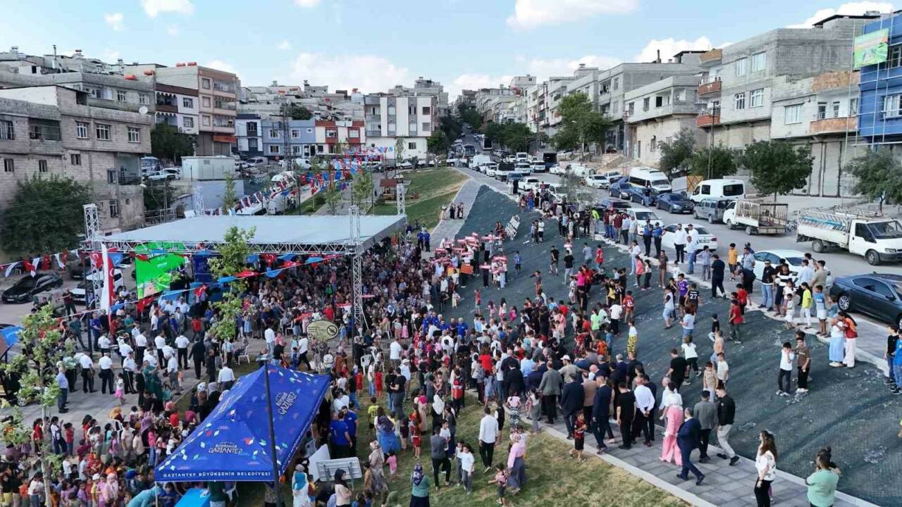 Gaziantep Büyükşehir Belediyesi tarafından Şahinbey ilçesi Vatan Mahallesi’nde yapımı tamamlanan