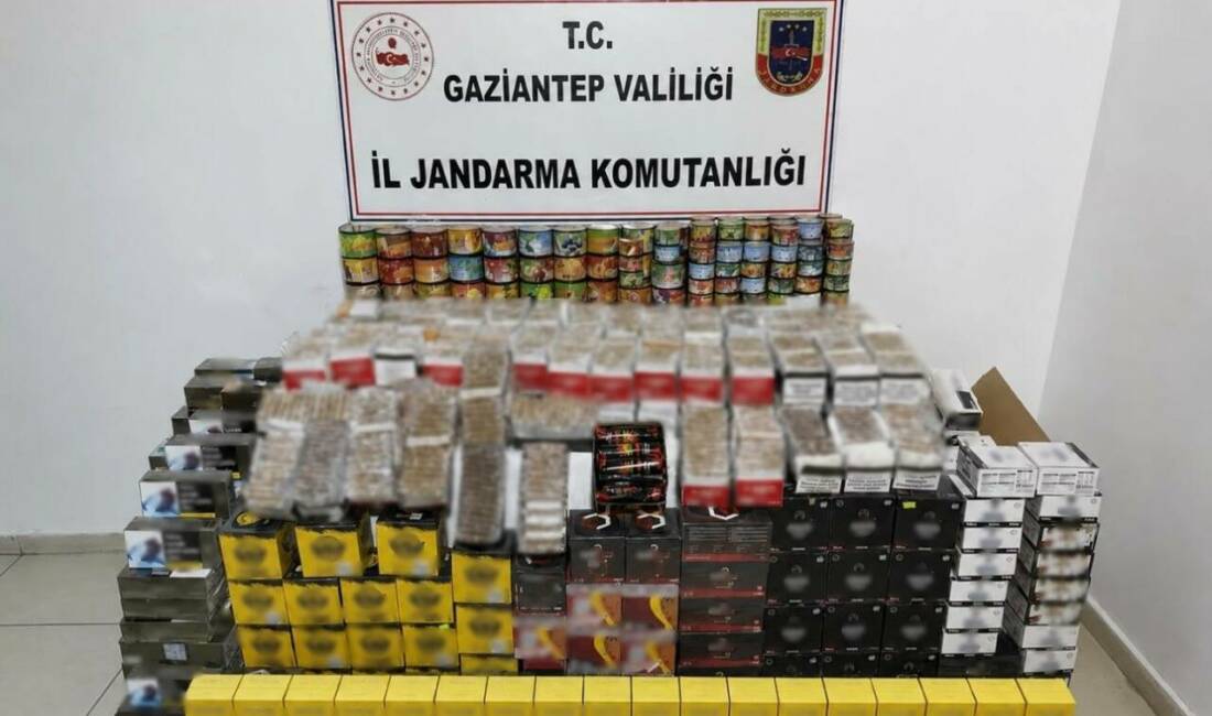 Gaziantep’te jandarma ekiplerince 3 şahsa yönelik yapılan operasyonda 1 milyon