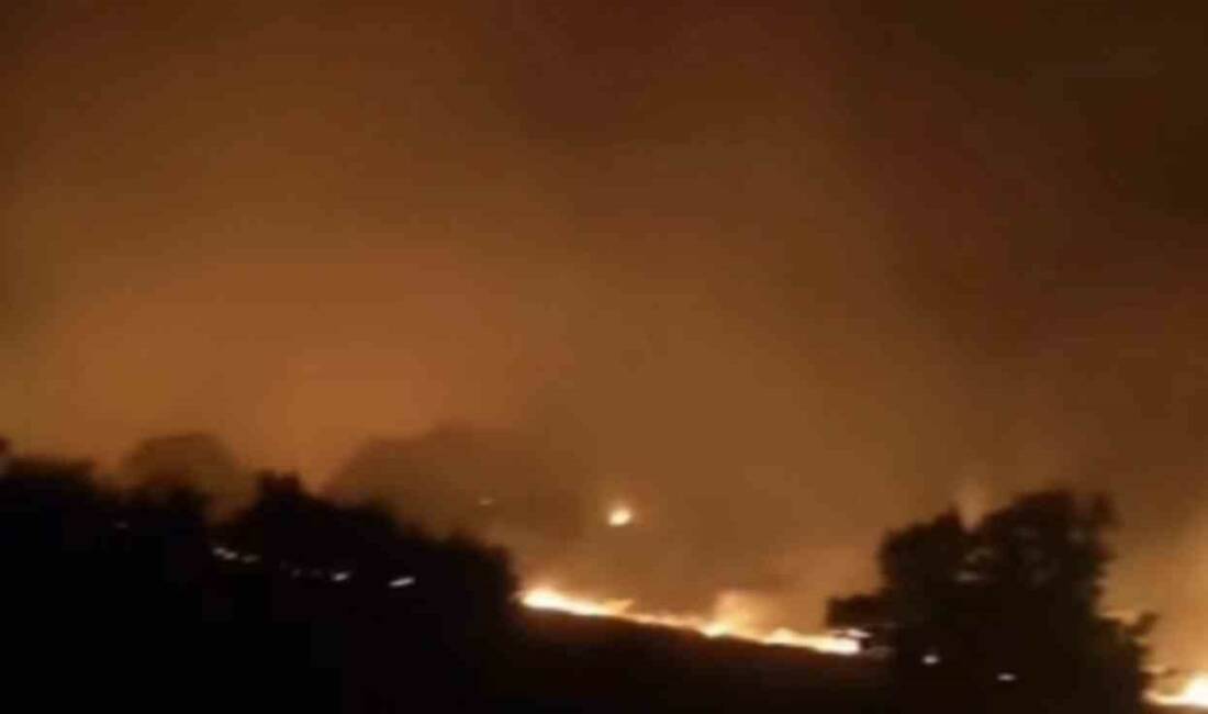 Adıyaman’ın Gerger ilçesinde ormanlık alanda çıkan yangına ekiplerin müdahalesi devam