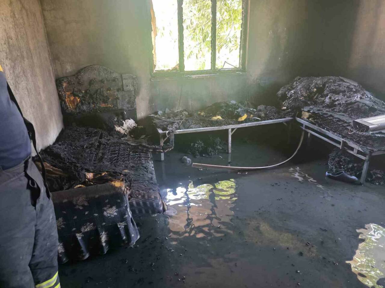 Gölbaşı’ndaki Ev yangını korkuttu