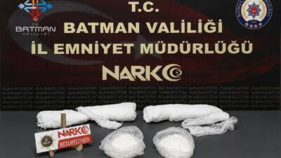 Batman’da, kolundaki alçıya 1 kilo 18 gram metamfetamin koyan şahıs