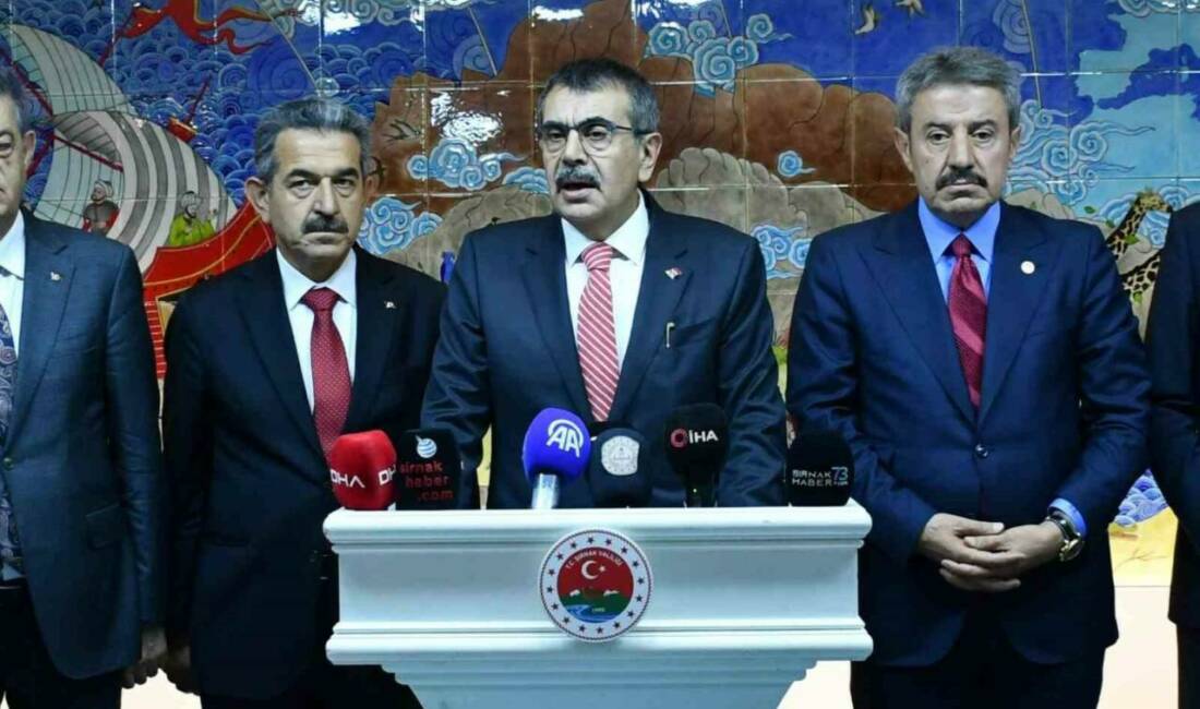 Milli Eğitim Bakanı Yusuf Tekin, Şırnak’ta katıldığı İl Eğitim Değerlendirme