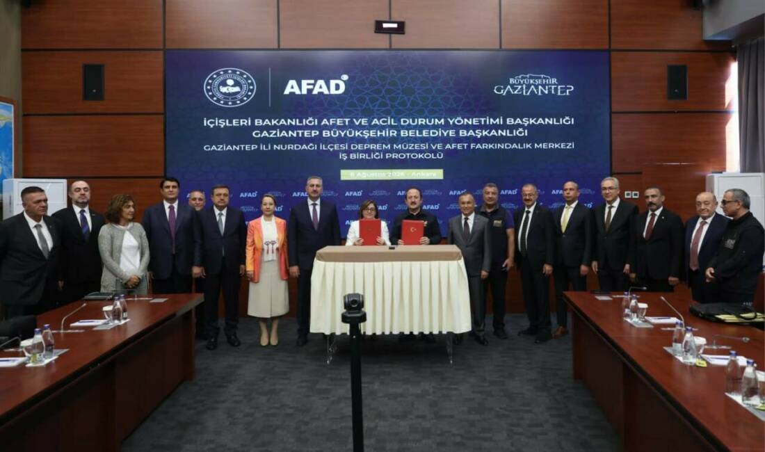 Gaziantep'in Nurdağı ilçesinde deprem müzesi ve afet farkındalık merkezi kurulacak.