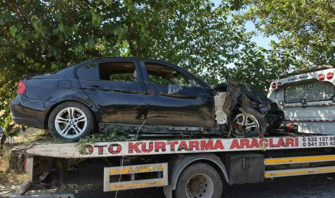 Batman'da Bayraklı köyü mevkiinde meydana gelen trafik kazasında, kontrolden çıkan