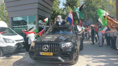 Avrupa'dan Filistin halkına destek vermek amacıyla yola çıkan 500'ü aşkın