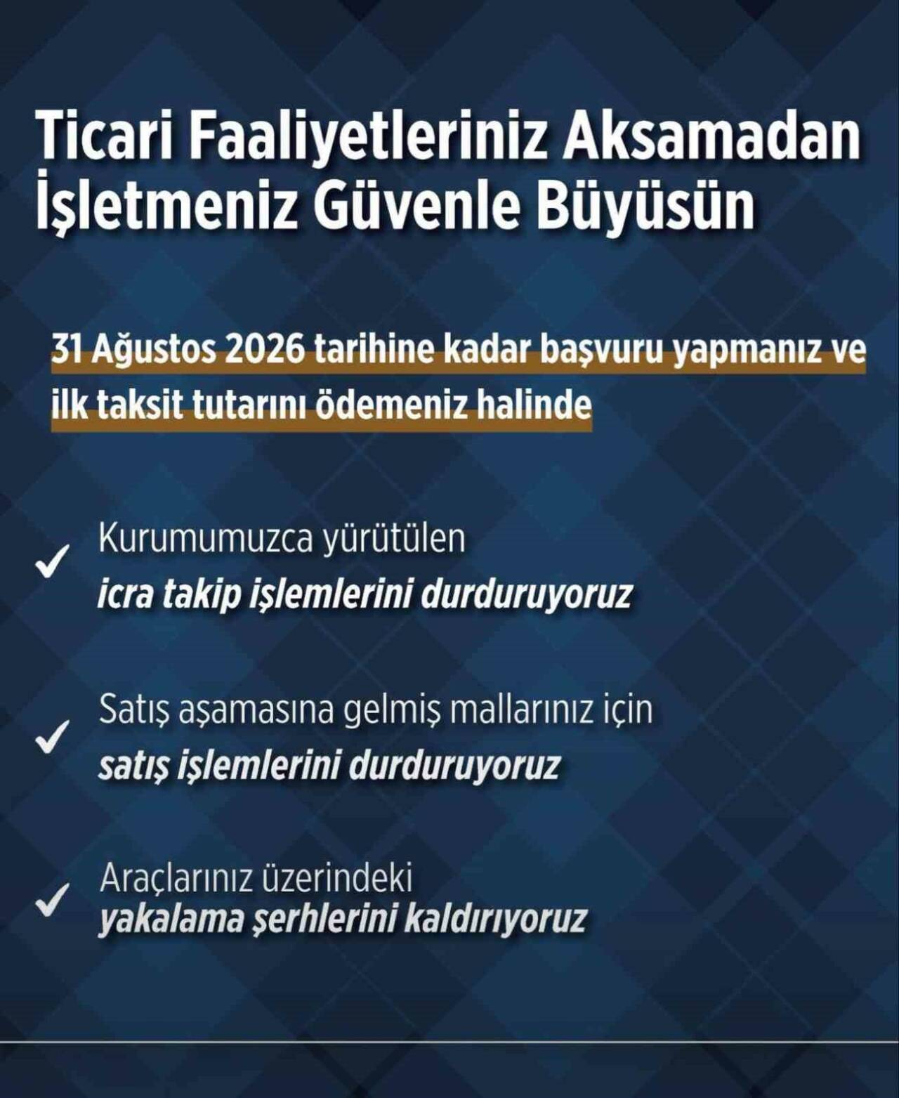 Sosyal Güvenlik Kurumu’nun tecillerinde 31 Ağustos 2026’ya kadar geçerli kolaylıklarda