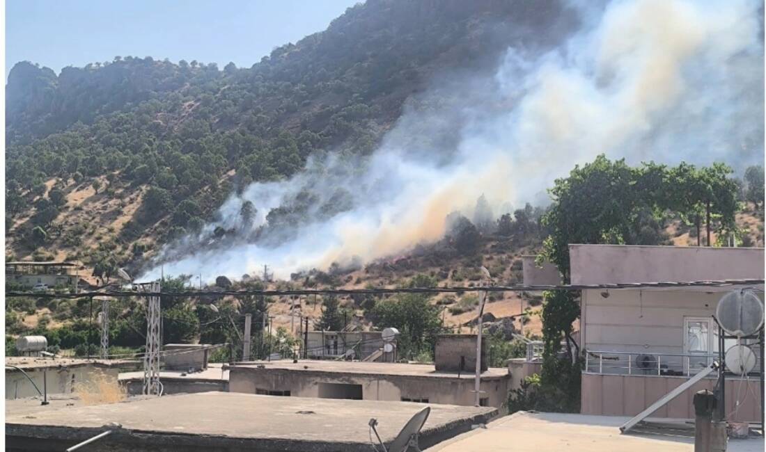 Siirt’in Baykan ilçesinde çıkan orman yangını söndürüldü.
