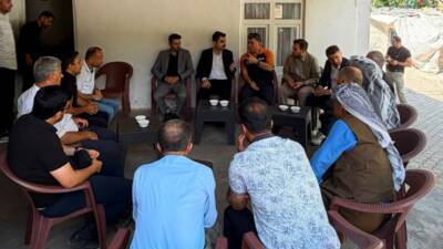 Şırnak’ın Beytüşşebap ilçesinde heyelan ve kaya düşmesi riskine karşı AFAD