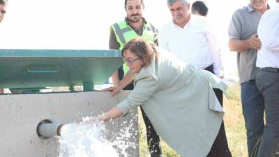 Gaziantep Büyükşehir Belediye Başkanı Fatma Şahin, Kılavuzlu Barajı Sulama Projesi’nin